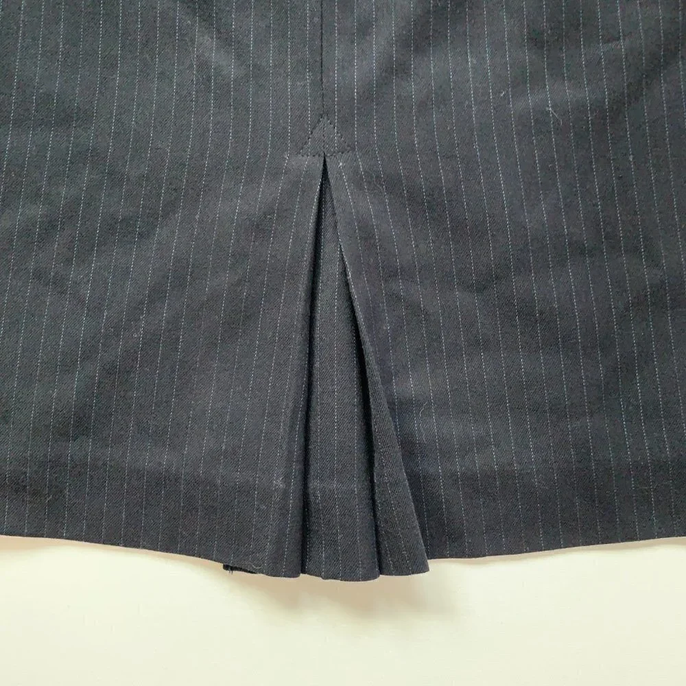 Banana Republic Women's Gray Striped Straight & Pencil Skirt Size 10